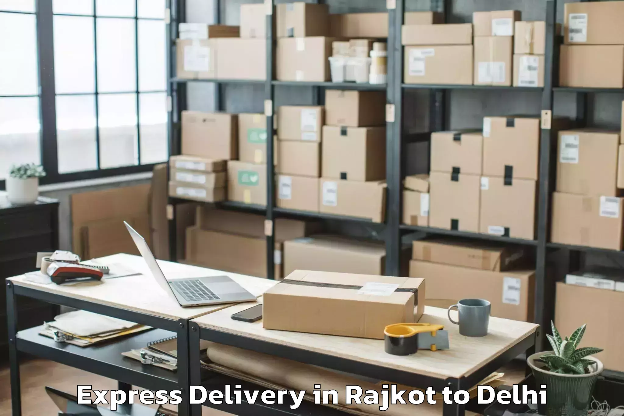 Get Rajkot to Vasant Square Mall Express Delivery